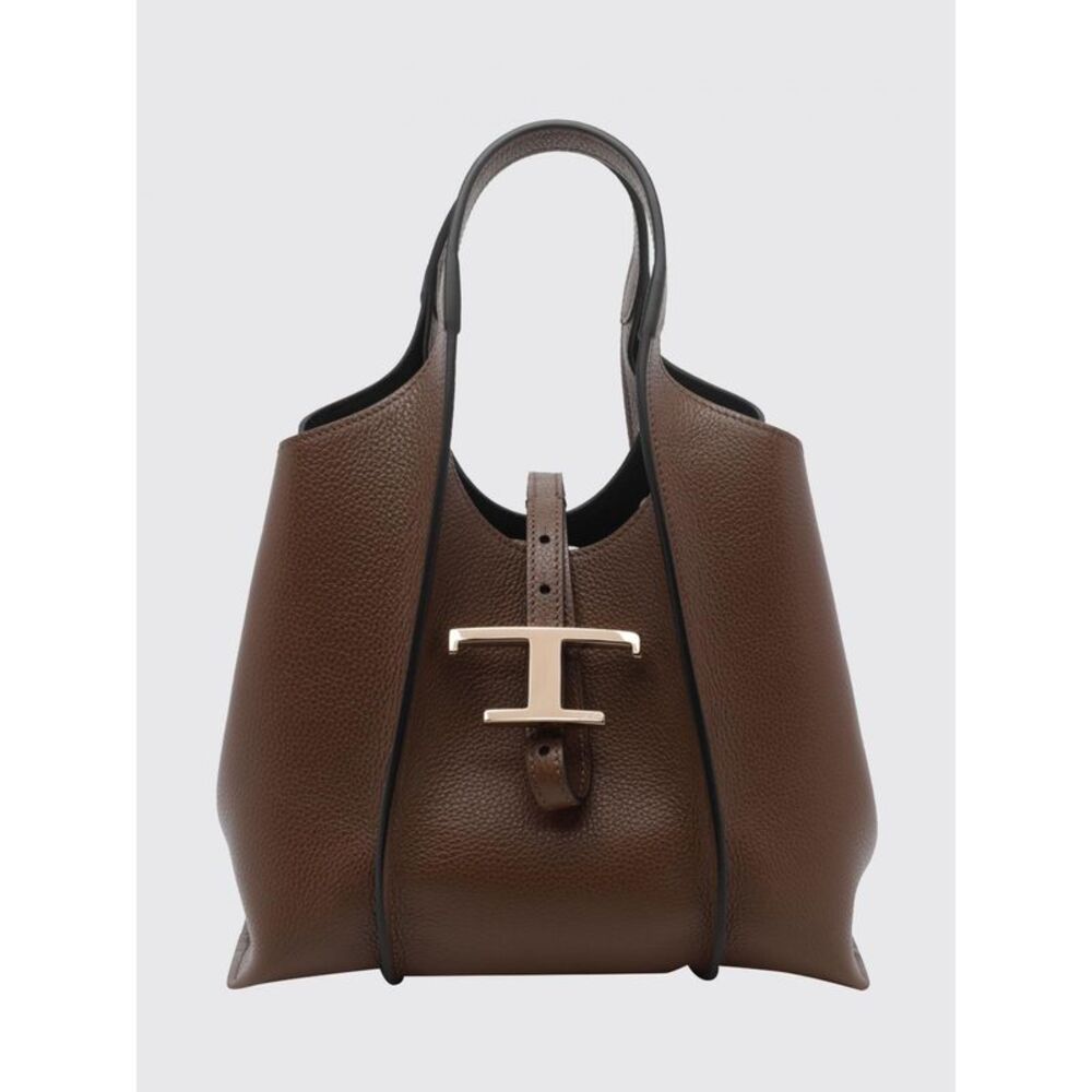 Tod's Women T Timeless Grained Leather Handbag Tod's With Metal Logo